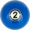 RBABK_02 Aramith BLACK Replacement Ball – #2 | Golden Break Billiards